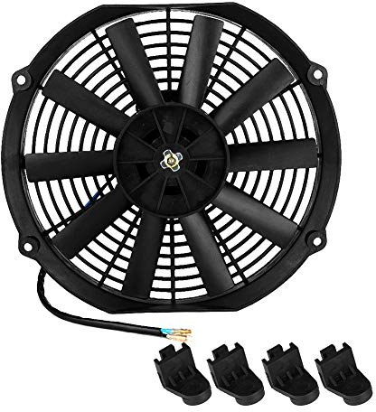 Uadme Auto-Lüfter - 12 12V 80W Universal Auto Klimaanlage Motor Elektronischer Lüfter Autozubehör