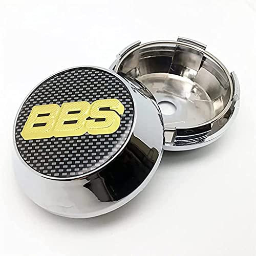 4 Stück Auto Nabendeckel Radnabenkappen, für BBS 65mm Felgendeckel Schmücken Zubehör