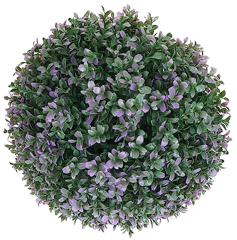 Mendler Pianta Finta Artificiale a cespuglio Rotondo Arte topiaria HWC-L77 polietilene Ø 35cm Viola
