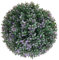 Mendler Künstlicher Busch HWC-L77, Buchskugel Dekopflanze Buchsbaumkugel Kunstpflanze Buxus, Outdoor Ø 35cm - lila