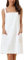 cheibear Damen Bademantel Kleid Frottee Saunakilt Saunatuch mit Tasche und Klettverschluss Spa Dusche Handtuch Bademantel Weiß S