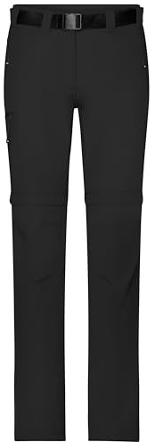 James & Nicholson Damen Zipp-Off Outdoorhose - Funktionelle Wander-und Trekkinghose mit abnehmbaren Beinen