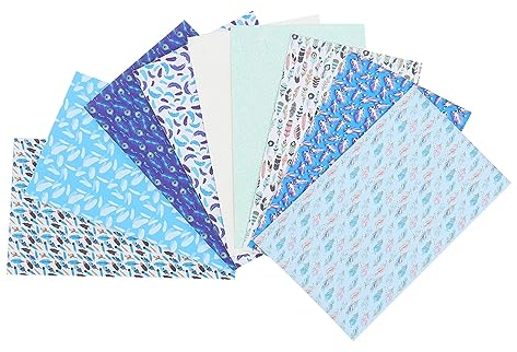 Operitacx 36 Stk Federserie Leder kunstleder gesteppt bastelleder Kunstleder für Basteln Lederhandwerk Lederbeutel leathercrafting Patchwork Material einstellen Kunsthandwerk Blatt PU-Leder