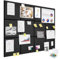 Uoisaiko Große Filz Pinnwand für Büro: Selbstklebend Pinnwände mit 30 Pinnnadeln - 12 Stück 120x90cm Filzboard Memotafeln Memo Boards - Bulletin Board Wanddekoration für Küche