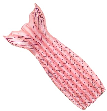 Meerjungfrau Pool Inflatable Luftmatratze,165x90cm Luftmatratze Air Mats Pool Erwachsene und Kinder, Pool Lounger Float Matte Aufblasbarer Wasser Hängematte für Hawaii Party Sommer Wasserspiel