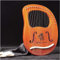 WENNEWU 19 Saiten, Harfe Tragbare Lyre 19 Saiten, Lyre Harfe Massivholz Mahagoni, Stimmhebel, FüR Musikliebhaber, AnfäNger, Kinder, Erwachsene,C