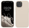 kwmobile Case for iPhone 15 Case - Soft TPU Silicone Cover - Cream
