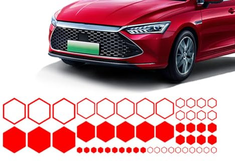 Waben Autoaufkleber - Hexagon Geometrische Muster Aufkleber - Waben Grafiken, Sechseck Geometrisches Muster Auto Dekorative Wabenmuster Aufkleber, Mode Auto Decals