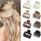 8 Pack Double Row Teeth Small Hair Claw Clips 1.6 Matte Hair Clips for Women Cute Claw Clips Set for Thin Hair Mini Accessories for Girls