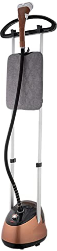 Vaporiera verticale per indumenti in tessuto da 2000 W, serbatoio dell'acqua da 2,2 litri, riscaldamento rapido rimuove le rughe, con spazzole per asse da stiro, oro (Gold)