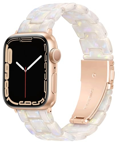 Vamyzji Kompatibel mit Apple Watch Armband 42mm(Serie 11 10) 41mm 40mm 38mm 44mm 45mm 46mm 49mm, Leichtes Harz Sport iWatch Armband Damen Herren für Apple Watch Series 11 10 SE 9 8 7 6 5 4 Ultra 3 2 1