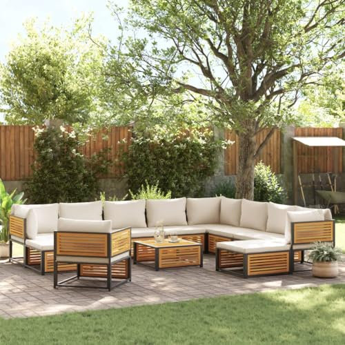 ShGaxin Set de sofás de jardín con Cojines 12 pzas Madera Maciza Acacia, Conjunto Jardin Exterior, Muebles Jardin Exterior, Mueble Terraza, Set De Jardin Exterior, Juegos De Terraza - 3214925