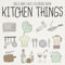 Bold & Easy Kitchen Things Coloring Book: Simple and Charming Kitchenware Coloring Pages featuring Microwave, Kettle, Mixer and More Illustrations for All Ages