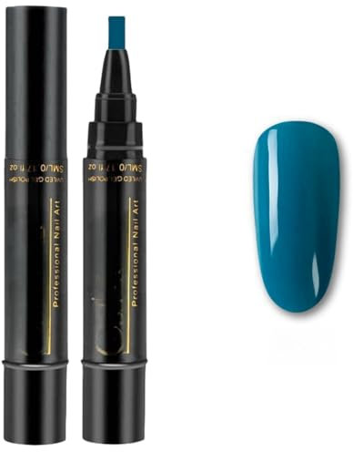 3-in-1 Nail Art Gel Polish Pen Set - One Step Drawing & Design Tool with 18 Pieces