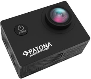 PATONA Platinum Action Cam Life SL3 4K | XDV App iOS & Android | 16 MP 140 ° grand angle | MicroSD | jusqu'à 4K 90 fps | télécommande | étanche jusqu'à 30 m | haut-parleur | micro interne & connecteur