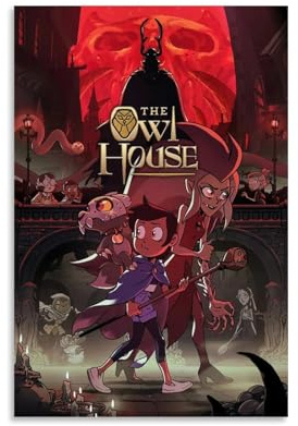 KUSDPKAJC The Owl House Anime Poster Dekorative Malerei Leinwand Wandkunst Wohnzimmer Poster Schlafzimmer Malerei,Wandkunst Bilddruck Moderne Familienzimmer Dekor 12x18inch(30x45cm)