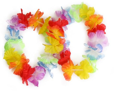 Hawaii Blumen Stirnband Blumenkopfkranz 12stücke aus Stoff