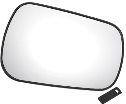 MIRROVIA Vetro Specchio Retrovisore Laterale Destro Sostituzione con Piastra di Supporto Vetro Bianco Non Riscaldato per Ford Fiesta 2002-2005. Sostituzione Auto