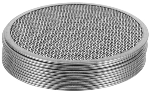 MOTHNUR 12 pcs Mason Jar Sprouting Lids Wide Mouth Jar Strainer Lids with Filter Screen Mesh Reusable Canning Supplies for Seed Sprouting Rinsing and Kitchen Storage