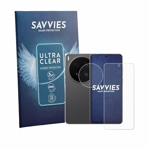 Savvies 18 Stück Schutzfolie für Vivo X300 Ultra (Display+Kamera) Displayschutz-Folie Ultra-Transparent