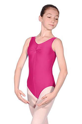 Roch Valley Sheree Nylon/Lycra Leotard. Sleeveless gathered front design