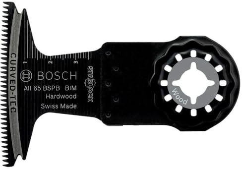 Bosch Professional 1x BIM Tauchsägeblatt AII 65 BSPB (für Hartholz, 40 x 65 mm, Zubehör Multifunktionswerkzeug)