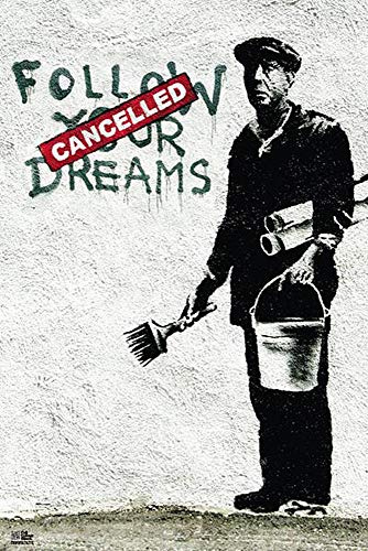 Banksy Poster Follow Your Dreams (61cm x 91,5cm)