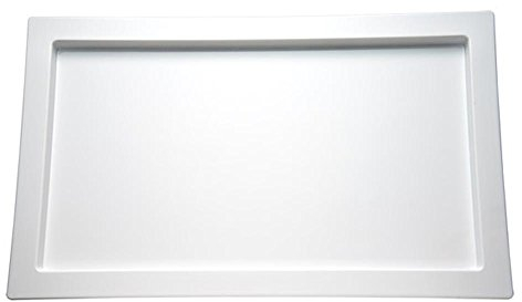 APS 84046 GN 1/1 Tablett -Frames-, Serviertablett, 53 x 32,5 cm, H: 2 cm, Melamin, weiß
