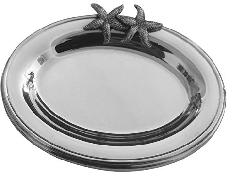 SILBERKANNE Schale mit Seestern 10x7 cm Silber 925 Sterling für Pralinen, Bonbons oder Plätzchen. Maritime Dekoration Fertig zum verschenken mit schicker Geschenkverpackung