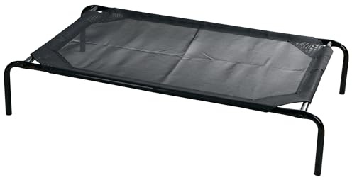 Vacation Dog Lounger, Black, 130 x 80 x 20 cm
