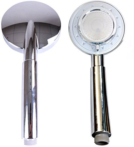 Gr8 Home Chrome 4” Round Jet Rose Shower Head 3 Functions Bath Attachment Accessory