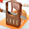 Homieco Bread Slicer - Adjustable Toast Cutter with 4 Slice Thicknesses