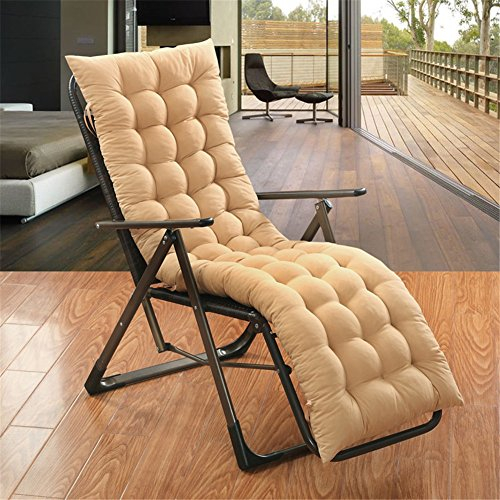 Ommda Hochlehner Sitzauflagen für Gartenmöbel Hochlehner Polsterauflage Hochlehner Auflagen 8cm Kamel 155x50x8cm