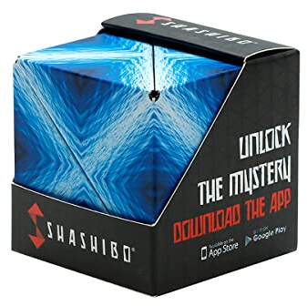 SHASHIBO Cube Transformable – Cube Antistress breveté et primé avec 36 aimants rares sur Le thème de la Terre – Peut Prendre Plus de 70 Formes (Blue Planet)