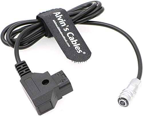 Alvin's Cables BMPCC4K a D-Tap Cable de Alimentación para Blackmagic Pocket Cinema Cámara 4K Gold Mount V-Mount Battery Weipu 2 Pin Hembra a P-Tap 93CM