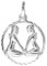 My Gold Damen Herren Kinder Anhänger Sternzeichen Zwillinge Sterlingsilber 925 ECHTES Silber (Ohne Kette) Rund Ø 12mm Horoskop Gavno A-07068-S912-Zwi