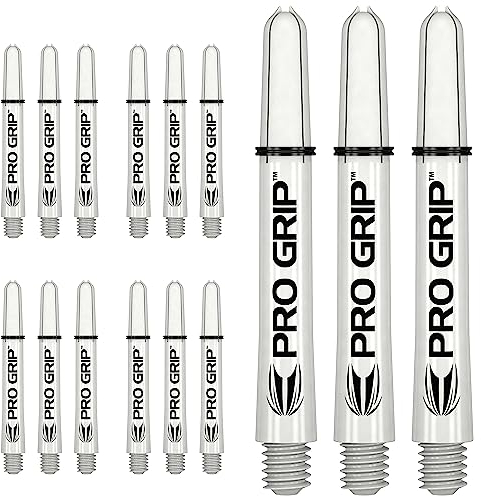Target Darts 5 x Sätze of Weiß Pro Grip Dartschäfte Zwischenzeitlich - 15 Dartschäfte Insgesamt
