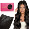 WENNALIFE Nahtlose Clip In Extensions Echthaar, 50cm 7pcs 150g Natürliches Schwarz Echthaar Extensions Clip Remy Natürliche Seamless PU Clip in Extensions Haarverlängerung Echthaar