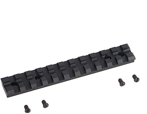 FOCUHUNTER 11 Slot Tactical Rail Adapter Mount Base Rail Picatinny Rail Low Profile Rail Mount Picatinny-Schiene Stoßfest für Picatinny- oder Weaver-Zielfernrohr Ringe