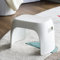 ACMHNC Hocker Kunststoff Stapelbar, Badhocker für die Dusche Weiss Tragbar Schemel Kinder Bad, Platzsparend Kinder Hocker Schreibtisch mit rutschfeste Matte, Hocker Niedrig für Küche Badezimmer
