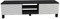 DECOROTIKA Lukas Console multimédia et Support TV, Effet marbre Noir/Blanc, 40 cm H x 150 cm W x 35 cm D