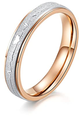 Ringe Silber Edelstahl Damen, Ehering 60 EKG Modeschmuck Zubehör Cool Hochzeitstag Geschenke
