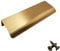M4TEC Bar Kitchen Cabinet Door Handles Cupboards Drawers Bedroom Furniture Concealed Finger Edge Pull Handle for Wardrobe & Bedroom Cabinet Hardware Brushed Brass. VD3 Series: 128 mm