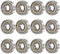 Kugellager, 12 Stück 608 ZZ Kugellager, Double Shielded Miniatur Rillenkugellager, für Skateboards, Roller, Inline Skates