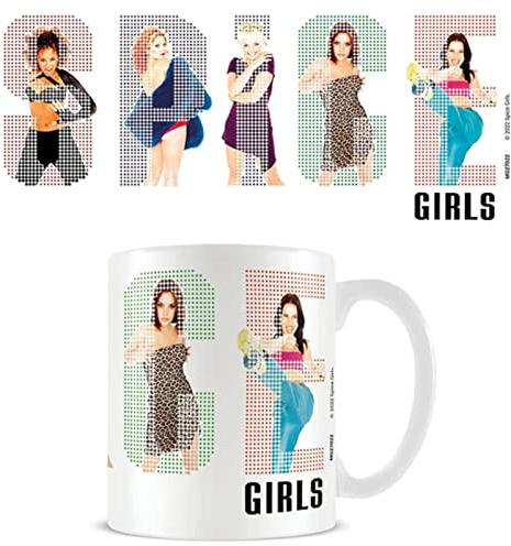Pyramid International Spice Girls Mug (Logo Pixels White Mug Design) in Presentation Gift Box - Official Merchandise