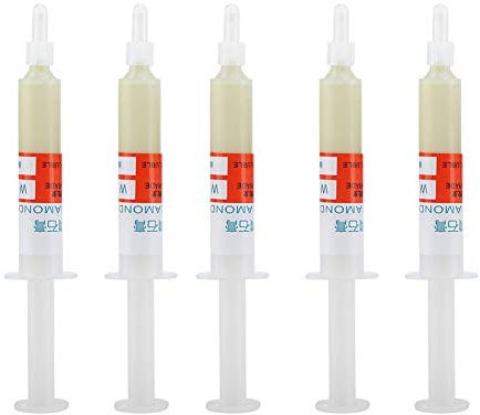 Diamant-Schleifpaste, 5-teiliges Set Diamantschleif-Polierpaste Läppen W0.5-W40 320~10000 (w0.5), Poliermittel (W0.5 (10000 mesh Spiegelpolieren))