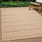 Teppich-Traum Außenteppich Outdoorteppich groß Jute-Look robust modern wetterfest Balkon Terrasse Garten 200x290 cm