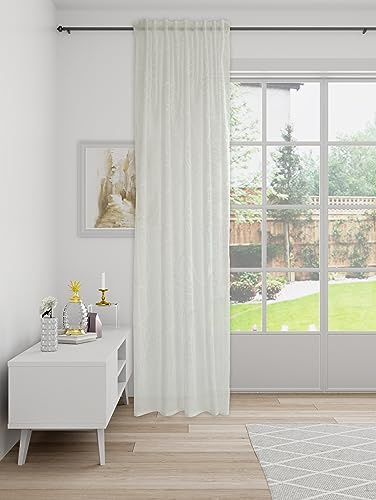 Gardine transparent | floral Blumen | modern dekorativ weiß