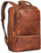 STILORD 'Thore' Luxuriöser Leder Rucksack mit Laptopfach 17 Zoll Damen Business Rucksack Herren Vintage Tagesrucksack Echtleder, Farbe:kara - cognac