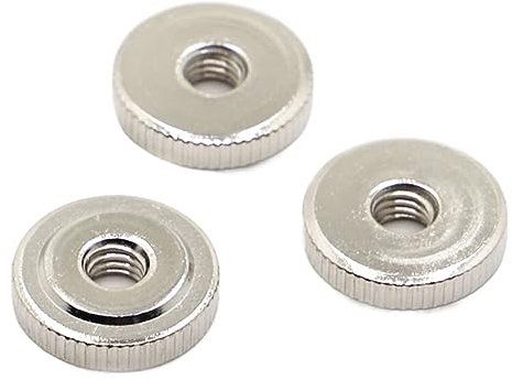 Handdrehschraube, M3, M4, M5, M6, M8, M10, Nickelstahl, gerändelt, werkzeuglos, festziehen, Rändelmutter, Handrändelmutter for 3D-Drucker, federbelastetes beheiztes Bett (Farbe: M8, 2 Stück) ( Color :